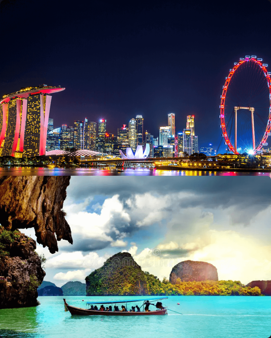 Thailand and Malaysia tourist place