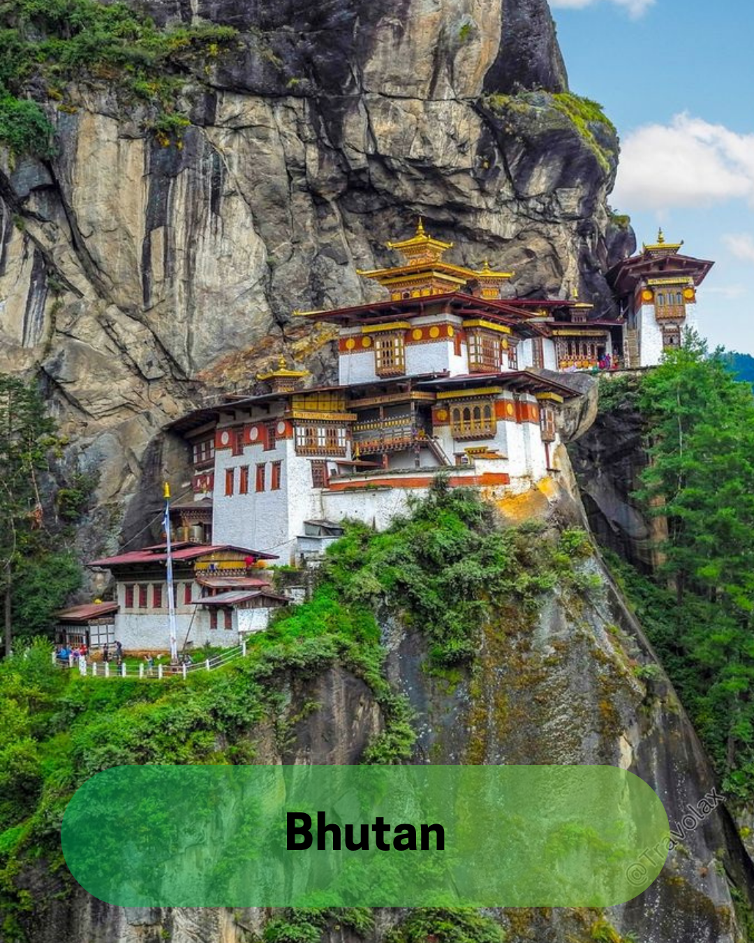 Bhutan Cave temple Tourist place