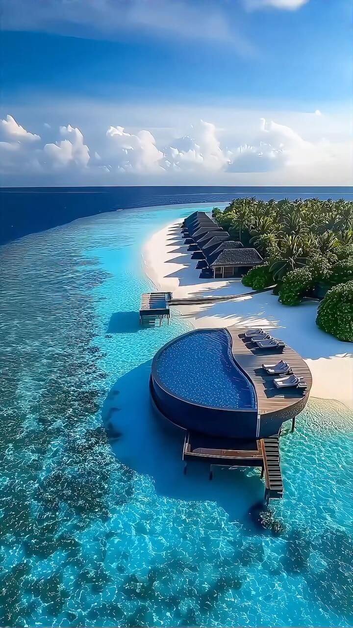 Maldives beach resort