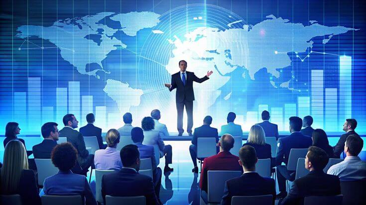 Famous organizing conference meeting